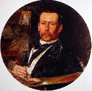 Henrique Bernardelli Portrait of the painter Pedro Weingartner oil painting on canvas